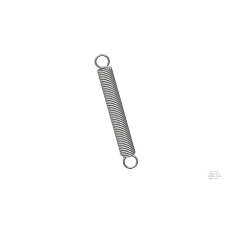 Approved Vendor Extension Spring, O=1.000, L= 8.00, W= .125 G809968409